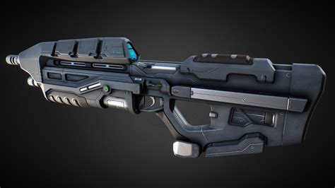 halo assault rifle model.